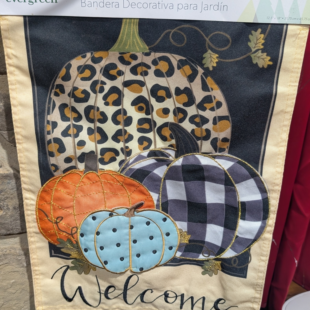 Decorative Pumpkin Garden Flag